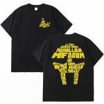 MF Doom T-s&auml;rk Madvillain Metal Face s&auml;rk MF mask Selja- ja esik&uuml;ljega T-s&auml;rk Punk hip-hop &Uuml;lem&otilde;&otilde;duline L&uuml;hikeste varrukatega Unisex Naiste T-s&auml;rk L