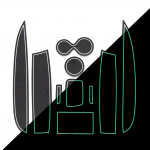 10 tk Renault Clio 4 libisemisvastased uksepilu, topsihoidja matid, ukse soonte libisemisvastased padjad, interj&ouml;&ouml;ri autostiliseerimise tarvikud, alusmatid valge