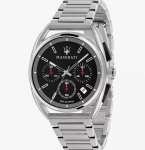 Maserati Trimarano Kronograaf Kvartskell R8873632003 100M Meeste Kell must