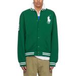 Polo Ralph Lauren Triibulise Logoga &Uuml;he Rinnaga Pikkade Varrukatega Jakk Meeste jakid Roheline 710964456-003 M blue
