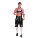 Meeste Baieri Oktoberfesti &uuml;likond - Ruuduline s&auml;rk ja traksip&uuml;ksid komplekt XL