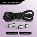 Uued Paelteta Kingapaelad Elastsed Paelad Tossud &Uuml;mmargused Paelad ilma paelteta Lapsed T&auml;iskasvanud Kiirkinnitusega Kingapaelad Kummipaelad Kingadele must valge v&auml;rv