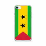 Coque T&eacute;lephone Drapeau Sao Tom&eacute;-et-Principe &ndash; iPhone 8