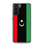 Coque T&eacute;l&eacute;phone &ndash; Samsung &ndash; Galaxy S21 Ultra &ndash; Drapeau Libye &ndash; Souple &ndash; mitmev&auml;rviline