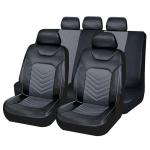 Universaalne PVC autosalongi istmekate Kunstnahast padiT&auml;ielik autosalongi istmekate Auto padjakate Esiosa autosalongi istmekate Auto lisatarvikud 9PCS
