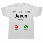 Jeesus Kutsub Meeste T-s&auml;rk Kristlik Naiste T-s&auml;rk Kingitus Naljakas Kristus Jumal Telefon Uued Tulijad Mood Palve T-s&auml;rk Suvised T-s&auml;rgid S