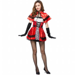 Halloweeni kost&uuml;&uuml;m, t&auml;iskasvanu, naise vormiriietuse keep Punam&uuml;tsikese kost&uuml;&uuml;m one size fits all punane