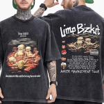 Vintage Pestaudusega Rockb&auml;ndi Limp Bizkit T-s&auml;rk Meeste Naiste R&otilde;ivad Mood Hip Hop Gooti &Uuml;lisuur L&uuml;hikeste Varrukatega T-s&auml;rk T&auml;navamood XL