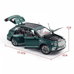 1/24 Bentayga SUV Sulamist Luksuslik Auto Mudel Valatud Metallist M&auml;nguasja S&otilde;idukid Auto Mudel K&otilde;rge Simulatsioon Heli ja Valgusega Kogumine Laste Kingitus roheline