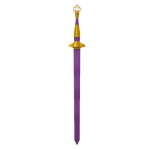 Kpopi jahimehe Cosplay pikk m&otilde;&otilde;k rekvisiit Halloweeni kost&uuml;&uuml;mipeo Anime-inspireeritud jahimeeste stiletto relv rollim&auml;ngu aksessuaar F&auml;nnide kogutav rekvisiit helelilla v&auml;rv