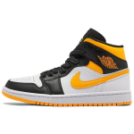 Air Jordan 1 Mid SE Valge Laseroranž Naiste Tossud Must CV5276-107 37.5