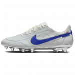 Nike Tiempo Legend 9 Elite FG Valmistatud Itaalias Valge Game Royal Meeste Tossud Metallik-H&otilde;bedane DQ7792-140 41