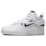Nike Air Force 1 Mid React 40. aastap&auml;ev - Valge Must Meeste Tossud Kollakas-Ooker Metallik-Kuld DQ7668-100 39