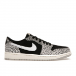 Air Jordan 1 Retro Low OG Black Cement Unisex tossud Muslin Tech-Grey White CZ0790-001 36