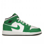 Air Jordan 1 Mid GS &Otilde;nnelik Roheline Laste Tossud Must Valge DQ8423-301 36