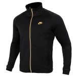 Nike &uuml;hev&auml;rviline logotr&uuml;kiga pikkade varrukatega p&uuml;stkraega jakk Meeste jakid Must Kuldne BQ2566-011 M