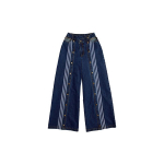 Adidas Originals X Ivy Parki koost&ouml;&ouml; Kolme Lehe N&ouml;&ouml;pkinnitusega L&otilde;hestatud &Auml;&auml;rega Laiad Teksap&uuml;ksid Naiste Teksap&uuml;ksid Sinised H61716 XS