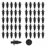 HEJINYUN T&otilde;mblukuga Neetklambrid Neetplast Must (6mm 50tk) Kinnituse sisekujundusklipid Plastik (Toyota, Nissani, Mitsubishi, Suzuki jaoks) 11 x 20mm must