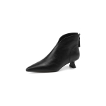 Moodsad Uued Talvised Ehtsad Nahast Kingad Naistele Terava Ninaga Pahkluusaapad Zaptos Mujer Moodsad Saapad Kingad Naistele Kontsa K&otilde;rgus 4,5 cm 34 black