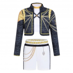 T&uuml;drukute tr&uuml;kiga kooli lavaesinemise kost&uuml;&uuml;mid lastele laulja karnevali peo rollim&auml;ng teesklusm&auml;ng Halloweeni cosplay riietus &uuml;likonna komplekt 130cm