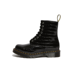 dr. Martens 1460 Kahekihiline Nahk S&auml;delev Krokodillinahk &Uuml;mar Nina Paelkinnitusega L&uuml;hikesed Saapad Naiste saapad Must 26262001 36