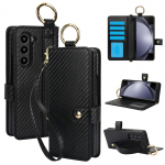 Samsung FOLD7 mobiiltelefoni nahast &uuml;mbris randmepaelaga kaitsekate Z FOLD6 s&uuml;sinikkiust &auml;ri-mobiiltelefoni &uuml;mbris pliiatsihoidik Galaxy Z FOld3