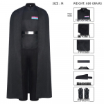 Star Wars meeste keiserliku ohvitseri cosplay kost&uuml;&uuml;m - Must &uuml;htne &uuml;likond XL