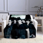 RAMSTEIN Saksa t&ouml;&ouml;stusliku metallib&auml;ndiga tr&uuml;kitud tekk &otilde;huke tekk Flanell Kodu reisitekk s&uuml;nnip&auml;evakingitus vooditekk 150x180cm