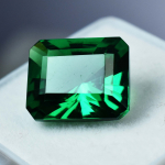 Autentne roheline granaat 9,45 ct SERTIFITSEERITUD lahtine v&auml;&auml;riskivi naturaalne smaragdi kuju A-05770 13.1 mm approx roheline