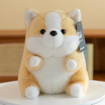 Uus internetikuulsus Corgi koera nukk lamav kutsikas viskepadi nukk t&uuml;drukute voodi magamisr&auml;tik nukk pl&uuml;&uuml;sist m&auml;nguasi 17cm  0.16kg white