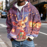Meeste Mood Trendikas Poollukuga Kapuutsiga Pullover Paksust Fliisist Tekstuuriga Kapuutsiga Dressipluus XL arbuusipunane v&auml;rv
