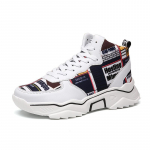 K&otilde;rge s&auml;&auml;rega meeste tossud S&uuml;gisplatvorm Hingav Graffiti L&otilde;uend ja PU Meeste kinga Tenis Masculino Zapatillas Hombre 39