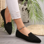 2024 Uus Mood Mitmek&uuml;lgsed Terava Ninaga Enimm&uuml;&uuml;davad Naiste &Uuml;ksikud Kingad Madalad V&otilde;rk Hingav Veniv Kangas Naiste Kingad 43 must