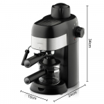 800W Multifunktsionaalne Itaalia Kohvimasin Majapidamisv&auml;ike Poolautomaatne Elektri-kohvimasin