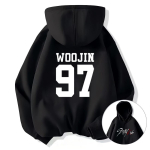 Kuum vintage graafikaprint Stray Kidsi kapuutsikas naistele meestele vabaaja hip hop t&auml;navariided pikad varrukad fliisist pullover unisex dressipluusid S