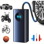 Pumbake oma auto rehvid 3000 mAh juhtmevaba rehvipump laadimine k&auml;eshoitav pump Trammi mootor juhtmevaba pump v&otilde;i mootorratas must