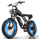 Elektriline jalgratas t&auml;iskasvanutele YVY 20 1000W mootor City Ebike 48V 15AH Maksimaalne s&otilde;iduulatus 80 km Esiamordi vedrustus Must C20 Lite 48V 15AH must
