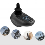 Must alumiiniumist elektriratastooli joystick-kontroller, ML2P+ adapterkaabel WB5003 5 k&auml;iku 19*9.3*8.8cm elektriratastoolidele United States