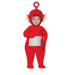 Teletubbid Kost&uuml;&uuml;m Cosplay S&uuml;nnip&auml;ev Halloweeni Pidu Lapsed Multikad Bodysuit Po,120-130cm white