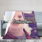 John Pork Meem Flanelltekid Talvine &Uuml;lipehme Visketekk Poisi T&uuml;druku Kodu Dekoor Tr&uuml;kitud Voodikate Diivanvoodi Kate 30x40in