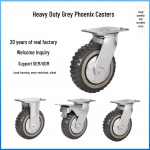 Raskeveokite p&ouml;&ouml;rlevad ratasrattad - 4, 5, 6, 8 tolli hall t&ouml;&ouml;stusvankri seadmed 8 inch Swivel Wheel with Brake