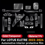 LOTUS ELETRE 2023 2024 Auto Sisekeskkonna Keskpaneeli Armatuurlaua Kaitsekile Kriimustusvastane Kleebis Lisatarvikud LHD