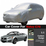 T&auml;ielik auto kate Volvo C70 jaoks Auto V&auml;litingimustes UV-vastane P&auml;ikesekaitse Vihma ja Lumet&otilde;rje Kate Tolmukindel