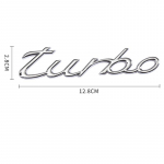 TURBO Letter 3D metallist kleebis universaalne auto kere m&auml;rgi embleemi kleebis galvaniseeritud auto tagaluugi kaunistus auto h&otilde;be