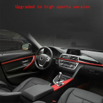 Auto iDrive multimeediumipaneeli kate keskne k&auml;iguvahetus multimeedia nupu katte trimm BMW 3 4 seeria 3GT F34 F36 F30 jaoks Center Panel blue