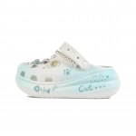 Crocs Crush Clog EVA Armas Mjau Mjau Dekoratiivne Pandla K&auml;sitsi Maalitud Graffiti Vabaaja Mood Mitmek&uuml;lgne Augudega Kingad Unisex Valge 43-44 valge