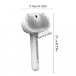 Uuendatud lemmikloomade pihustiga hooldushari aurutava ujuva karva eemaldamise puhastamiseks aurupintsel koerte kasside aksessuaarid valge