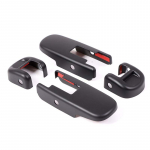ABS Matt black Car Hood Side Hinge Cover Decorative Stickers For Hummer H2 2003-2009 Car Exterior Accessories matt must v&auml;rv