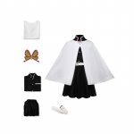 Laste Kimetsu No Yaiba Halloweeni Cosplay Kost&uuml;&uuml;m T&uuml;drukud Kanroji Mitsuri Rollim&auml;ngu Riided 110cm must