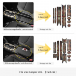 Auto ukse soonematt pilu topsihoidja alus Mini Cooper E/SE J01 EV J05 Aceman libisemisvastane mati kaunistus Auto lisatarvikud Type B